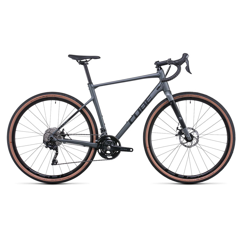 Bicicleta para gravel CUBE Nuroad Pro Inkgrey'n'Black 2022 / Talla 53 / Transmisión de 2x10 velocidades